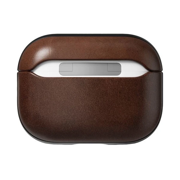 Nomad Modern Leather puzdro AirPods Pro 2. generácie tmavo hnedé - Puzdra - Obrázok ZMH5000N01