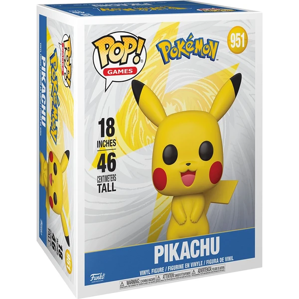 Funko POP! #951 Games: Pokémon - Pikachu (Mega size) 46 cm - Funko POP! - Obrázok ZO2F000K01