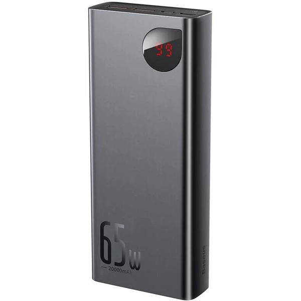 Baseus Power banka Adaman 20000 mAh 65W 2xUSB/USB-C PD čierna - Powerbanky - Hlavný obrázok