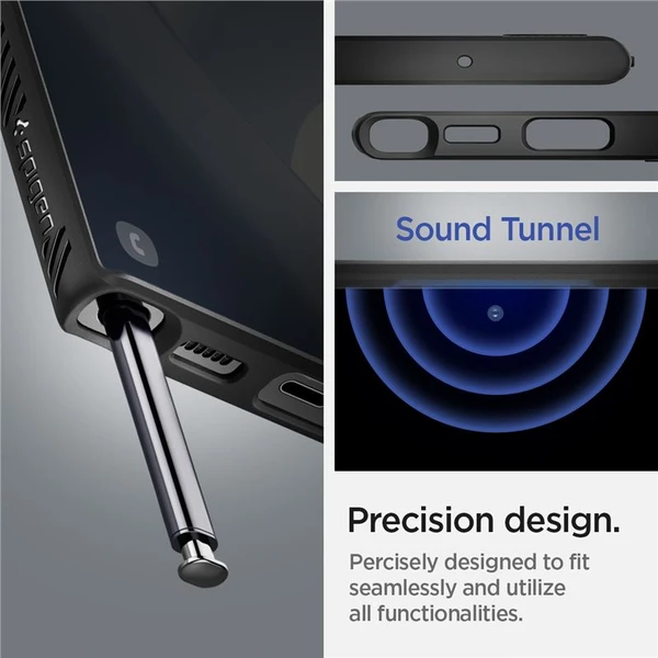 Spigen Liquid Air kryt Samsung Galaxy S22 Ultra čierny - Puzdra - Obrázok ZPGY600301