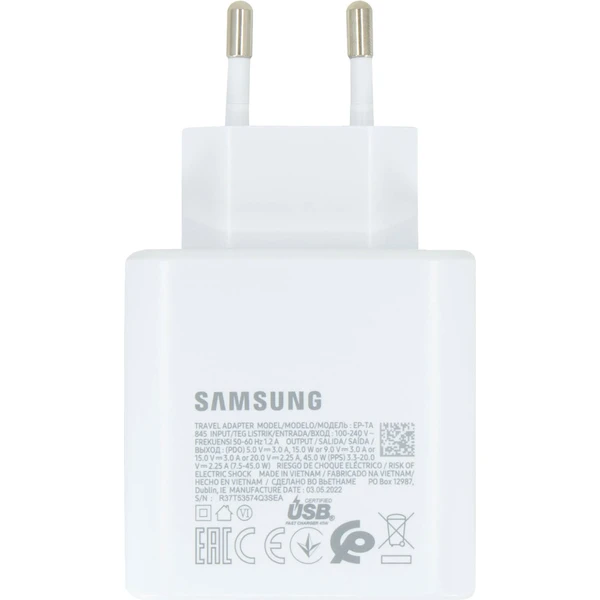 Samsung Quickcharge USB-C 45W nabíjačka biela (Bulk) - Nabíjačky - Obrázok ZPM6000601