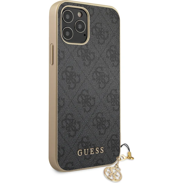Guess 4G Charms kryt iPhone 12/12 Pro 6.1" sivý - Puzdra - Obrázok ZPRN500301