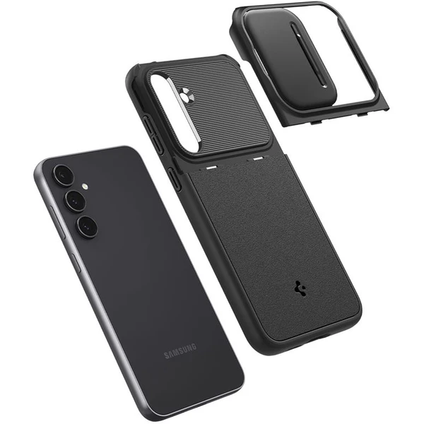 Spigen Optik Armor kryt Samsung Galaxy S23 FE čierny - Puzdra - Obrázok ZPV3000N01