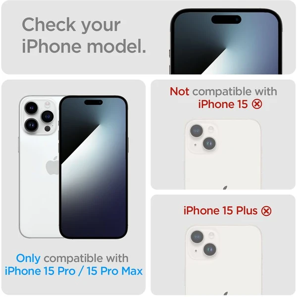 Spigen Glass tR Optik 2 Pack skla iPhone 16 Pro/16 Pro Max/15 Pro/15 Pro Max/14 Pro/14 Pro Max - Ochranné fólie a sklo - Obrázok ZQ09000601