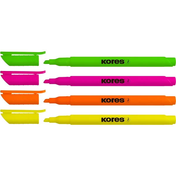 Kores HIGH LINER popisovače 4 farby - Popisovače - Obrázok ZR7H000K01