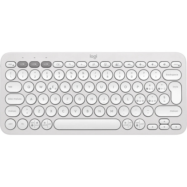 E-shop Logitech Pebble Keys 2 K380s klávesnica (CZ) biela