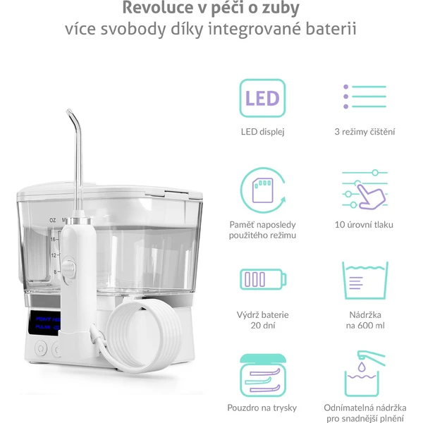 TrueLife AquaFloss Station F300 ústna sprcha biela - Ústne sprchy - Obrázok ZRUL000K01