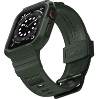Spigen Rugged Armor Pro remienok s puzdrom Apple Watch 44/45mm zelený - Remienky
