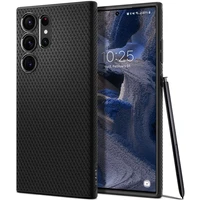 Spigen Liquid Air kryt Samsung Galaxy S23 Ultra čierny - Puzdra