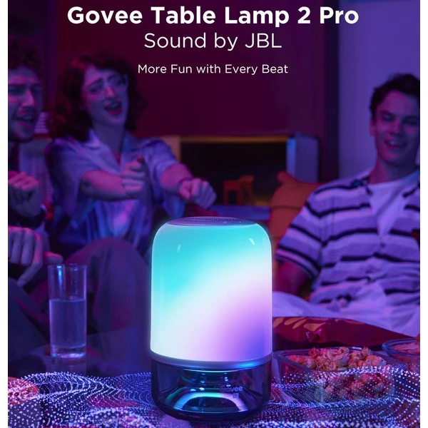 Govee Table Lamp 2 RGBW Akumulátorová lampa s reproduktorom - zvuk od JBL - Chytré lampičky - Obrázok ZU3L000K01