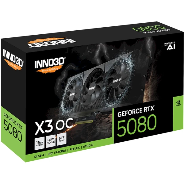 INNO3D NVIDIA GeForce RTX 5080 X3 16GB GDDR7 - Grafické karty - Obrázok ZUNH000K01