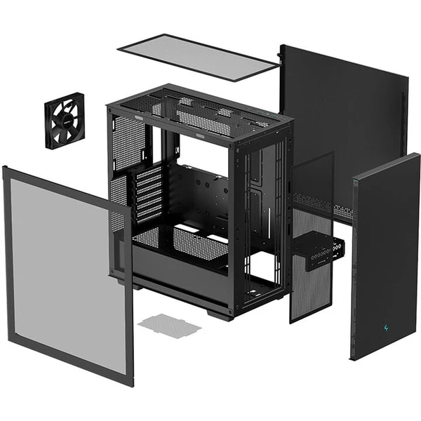 DEEPCOOL CH510, presklená bočnica, čierna - Počítačové skrine - Obrázok ZUXI100501