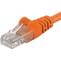 PremiumCord RJ45/RJ45 Cat6 UTP patch kábel 0,25m oranžový - Káble a redukcie