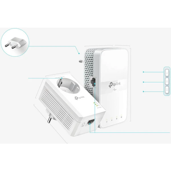 TP-Link TL-WPA7617KIT powerline + WiFi sada - Powerline - Obrázok ZVMFF00101