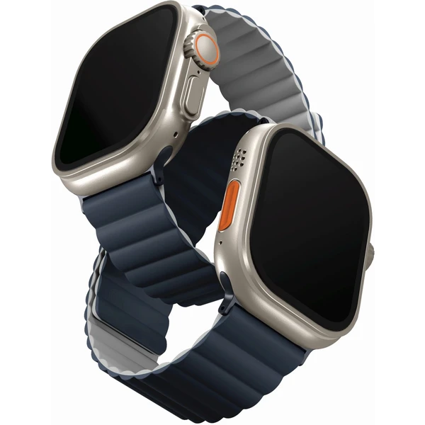 UNIQ Revix obojstranný remienok pre Apple Watch 49/46/45/44/42mm Storm (modrý/sivý) - Remienky - Hlavný obrázok