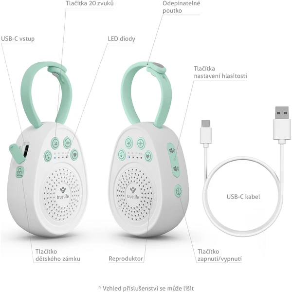TrueLife BabyTone S3 prenosný uspávací modul  - Reproduktory - Obrázok ZVUL000K01