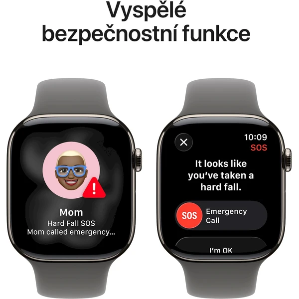 Apple Watch Series 11 Cellular (46mm) Prírodný titán so skalo šedým športovým remienkom M/L - Inteligentné hodinky - Obrázok ZWRH000K01