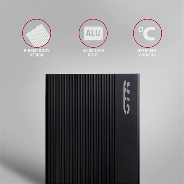 AXAGON EE35-GTR RIBBED externý box pre 3,5“ disk - Externé boxy - Obrázok ZXS6000701