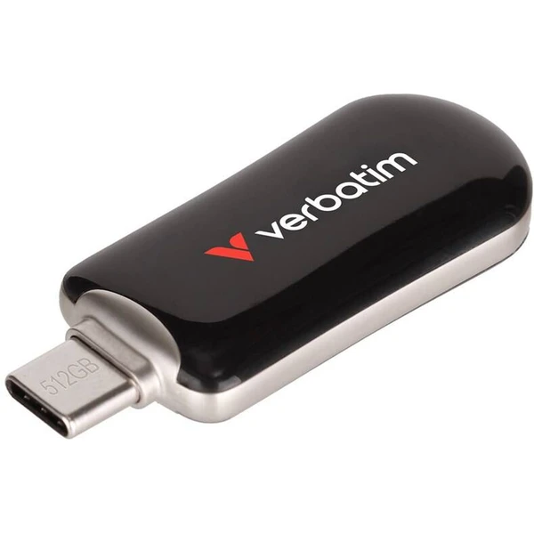 VERBATIM Plectra 512GB USB-C 3.2 Gen 1 flashdisk čierny - Flashdisky - Hlavný obrázok