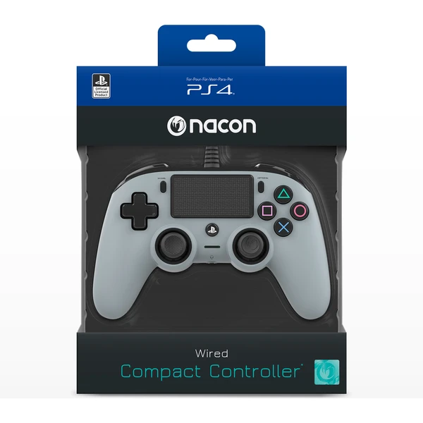 Nacon Gamepad Compact Controller Grey (PS4) - Herné ovládače - Obrázok ZYOH100201
