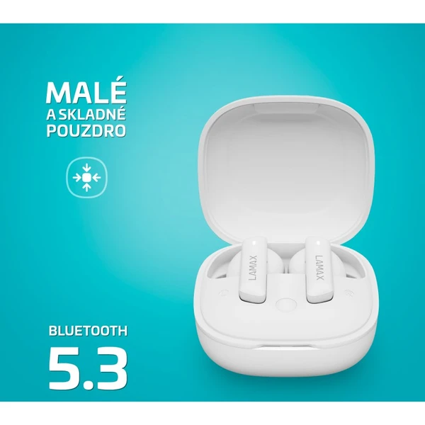 LAMAX Clips1 ANC bezdrôtové slúchadlá TWS biela - Slúchadlá - Obrázok ZZD0000N01