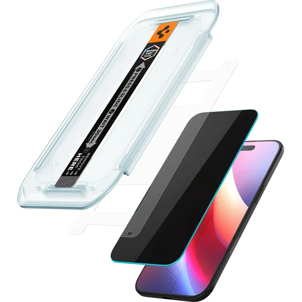 Spigen Glass TR EZ Fit Pro HD (Privacy) sklo iPhone Air - Ochranné fólie a sklo - Obrázok ZZGH000K01