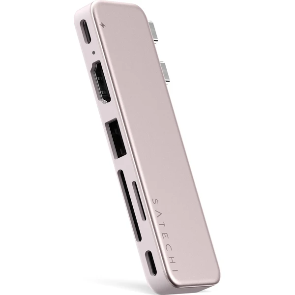 Satechi USB-C Snap Hub (1x HDMI 4K 60Hz, 1x USB-C až 5 Gbps, 1x USB-A 3.0 až 5 Gbps, 1xUSB-C P - USB huby - Hlavný obrázok