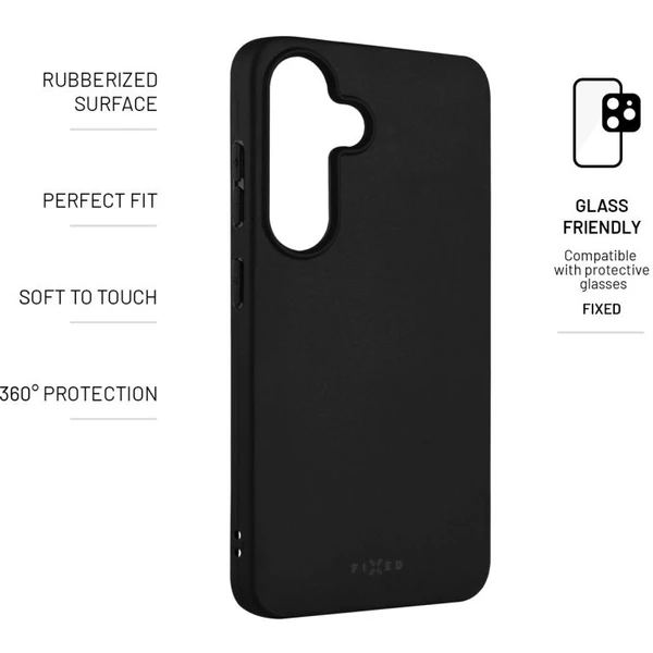 FIXED Story silikónový kryt Samsung Galaxy S25 čierny - Puzdra - Obrázok a03314617d354dddbdea473c375beabc