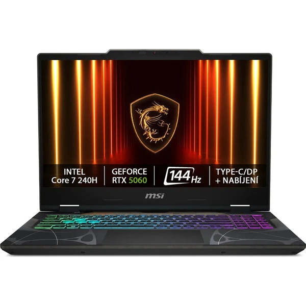MSI Cyborg 15 (B2RWFKG-413CZ) RTX 5060 čierny (Kategória A) - Notebooky - Hlavný obrázok