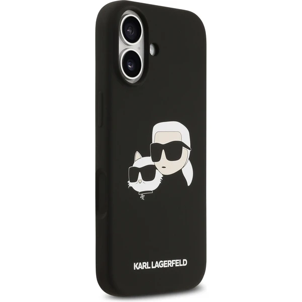 Karl Lagerfeld Liquid Silicone Double Heads MagSafe kryt iPhone 17 čierny - Puzdra - Obrázok a044434b454c48b2bafa77c0867d99b0