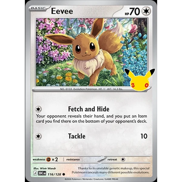 Eevee (30C 116) - 30th Celebration [Holo] - Kusové karty - Hlavný obrázok