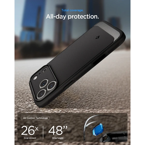 Spigen Rugged Armor MagSafe kryt iPhone 18 Pro Max/17 Pro Max matná čierna - Puzdra - Obrázok a055b8bba4404e2bb37426a5f6bc659e