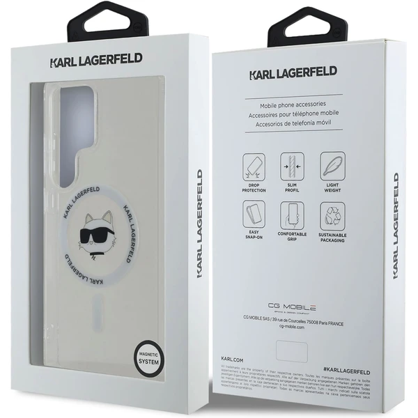 Karl Lagerfeld IML Chúpette Head MagSafe kryt Samsung Galaxy S25 Ultra číry - Puzdra - Obrázok a07435a295d24dddb0c661d8255a9169