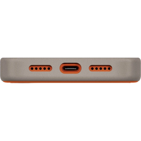 UNIQ Lyden DS Premium Leatherette MagClick MagSafe kryt iPhone 17 Pro Flame Orange - Puzdra - Obrázok a07d8bd8d64045a5add477bd35b5961d