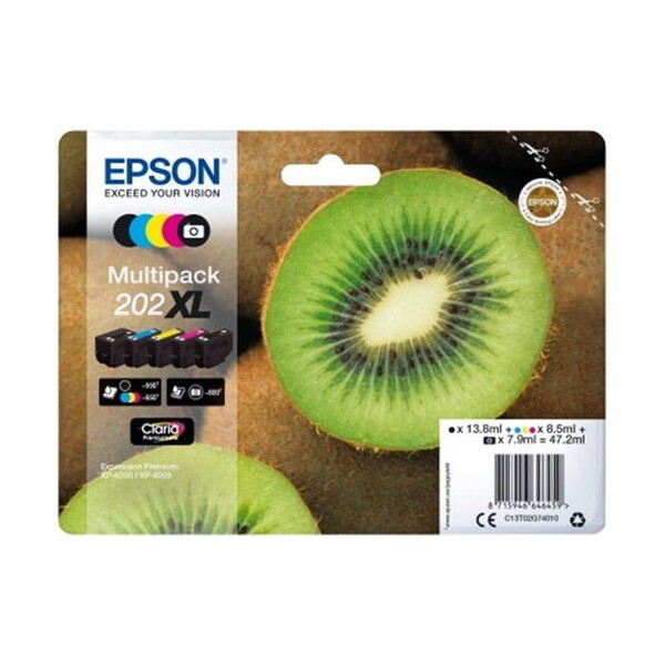 Epson 202XL Kiwi Claria Premium 5farebný multipack