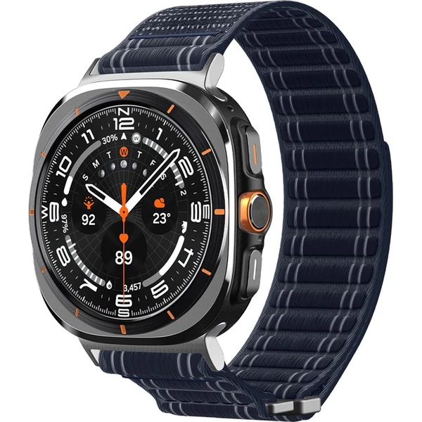 Spigen Fabric Band remienok (hook-and-loop) Samsung Galaxy Watch Ultra 47mm námornícka modrá - Remienky - Hlavný obrázok