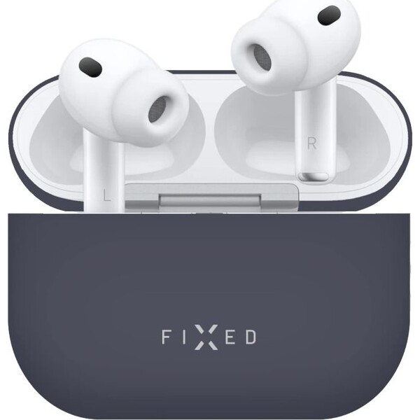 E-shop FIXOVANÉ Hodvábne silikónové puzdro pre Apple AirPods Pro 3 modré