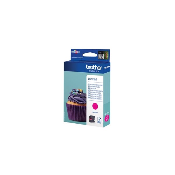 E-shop Brother LC123M atrament purpurový