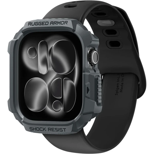 Spigen Rugged Armor 2 puzdro Apple Watch 11 (46mm) dark gray - Puzdra - Hlavný obrázok