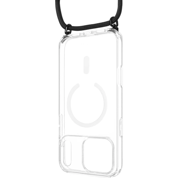FIXED MagPure Neck kryt s čiernou šnúrkou na krk pre Apple iPhone 18 Pro Max - Puzdra - Hlavný obrázok
