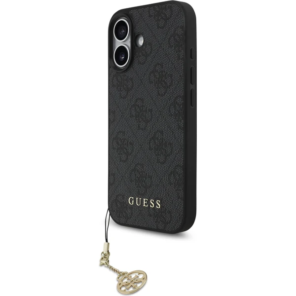 Guess 4G Charm kryt iPhone 17 sivý - Puzdra - Hlavný obrázok