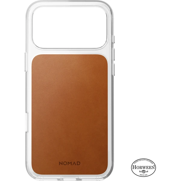Nomad Clear Leather (Horween) MagSafe kryt iPhone 18 Pro Max Saddle - Puzdra - Obrázok a0dfa111dfef40639155ebc16fa32cbe