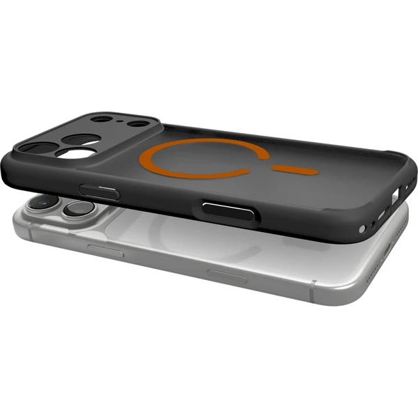 Spigen Ultra Hybrid MagSafe kryt iPhone 18 Pro/17 Pro frost black orange - Puzdra - Obrázok a0e6f2027acd4b6fa4d29142c7594d61