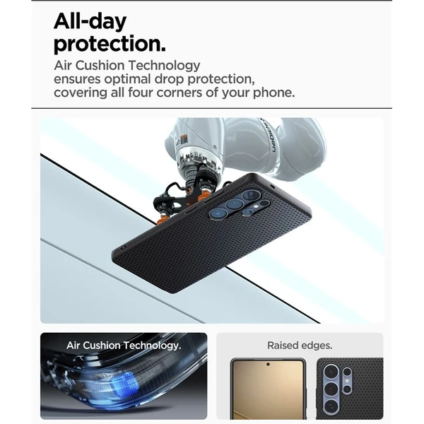Spigen Liquid Air kryt Samsung Galaxy S25 Ultra čierny - Puzdra - Obrázok a102d2147e7e4d389a24950a4edd78a2