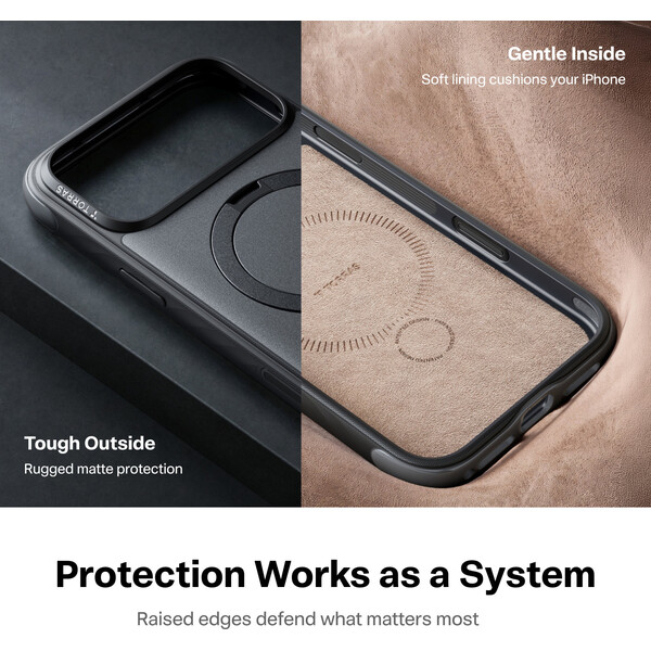 Torras Ostand Q3 Rugg, čierna - iPhone 2026 Pro Max - Puzdra - Obrázok a10cad8b8a904ee59cf164ce824cd568