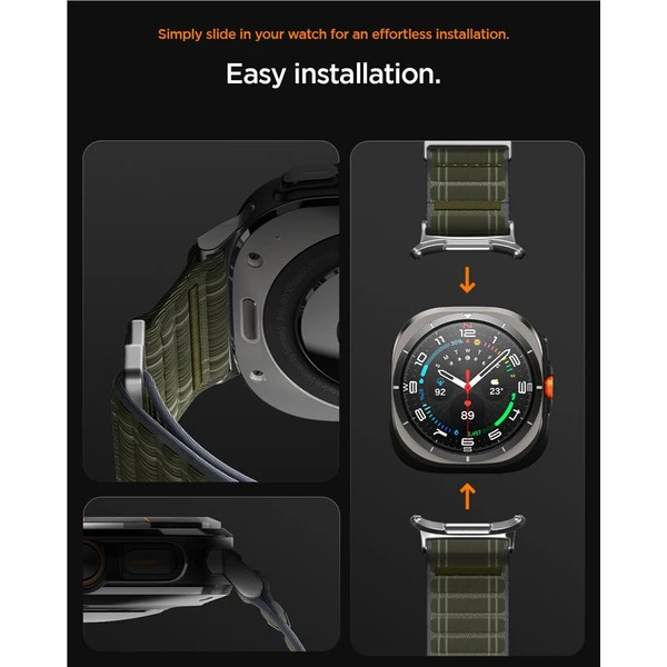 Spigen Fabric Band remienok (hook-and-loop) Samsung Galaxy Watch Ultra 47mm zelený - Remienky - Obrázok a12060e309a54c90afcf7c30c7b52c28