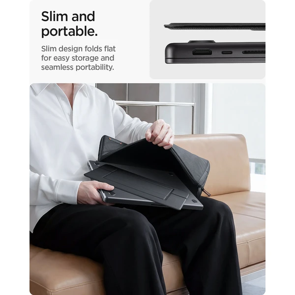 Spigen Slim Fold Laptop Stand LD201-S7 stojan čierny - Stojany - Obrázok a1371495900741c6a91f68745eed113b