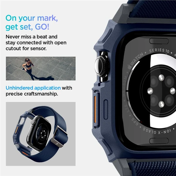 Spigen Lite Fit Pro remienok s krytom Apple Watch 10/11 (46mm) námorne modrý - Remienky - Obrázok a14001b7890d4f00bd0d94ca3933ebec