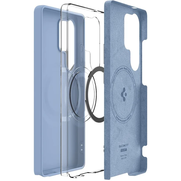 Spigen Silicone Fit MagSafe kryt Samsung Galaxy S25 Ultra zafírovo modrý - Puzdra - Obrázok a143aa4725dd4b23b96fb13f3d946725