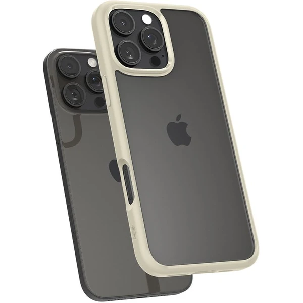 Spigen Crystal Hybrid kryt iPhone 16 Pro Max mute beige - Puzdra - Obrázok a159fa67e52a44e79f72c588e862b82b